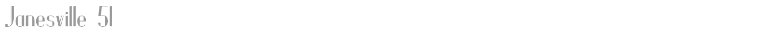 Janesville 51 font preview
